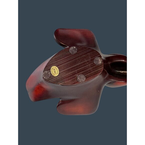 BOMA Canada Hand Carved Solid Wood Raven Trinket Box 9 Inch Brown - Picture 6 of 7